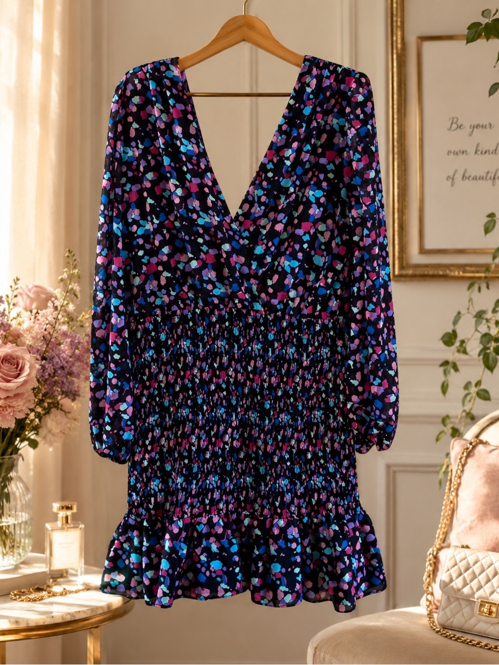 𝙇𝙚𝙮𝙙𝙚𝙣 NWT Multicolor Floral Dress XL